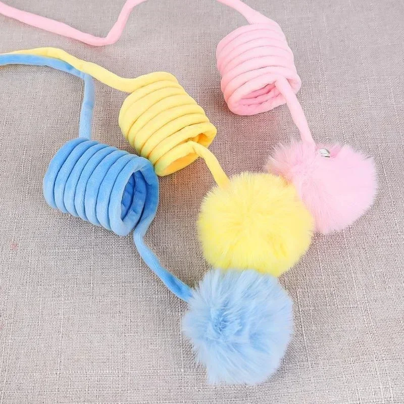 Brinquedo Interativo para Gatos com Bola de Pelúcia e Mola de 2,5 m - Imagem 6