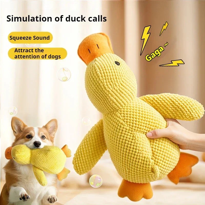 Brinquedo de Pelúcia Pato para Cães com Som - Imagem 2