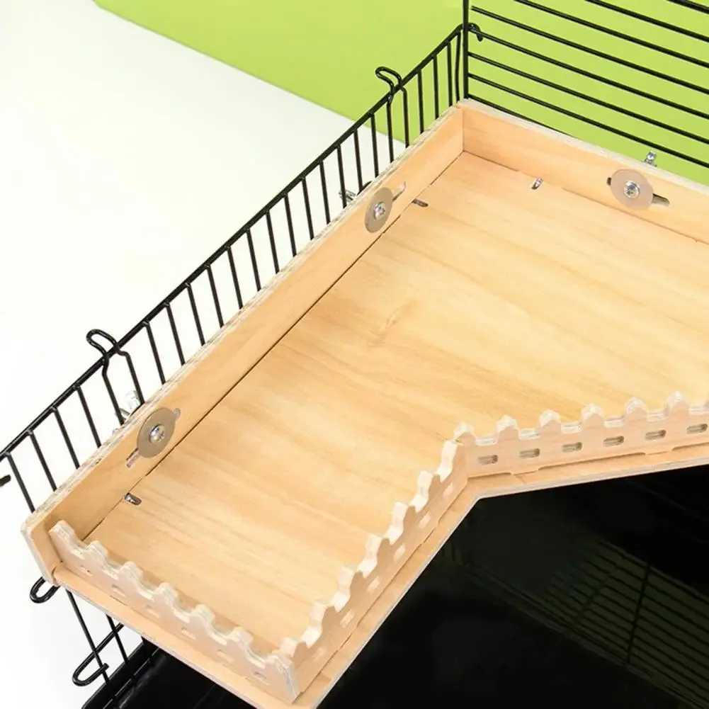 Plataforma de Escalada para Hamster de Madeira com Escada - Imagem 3