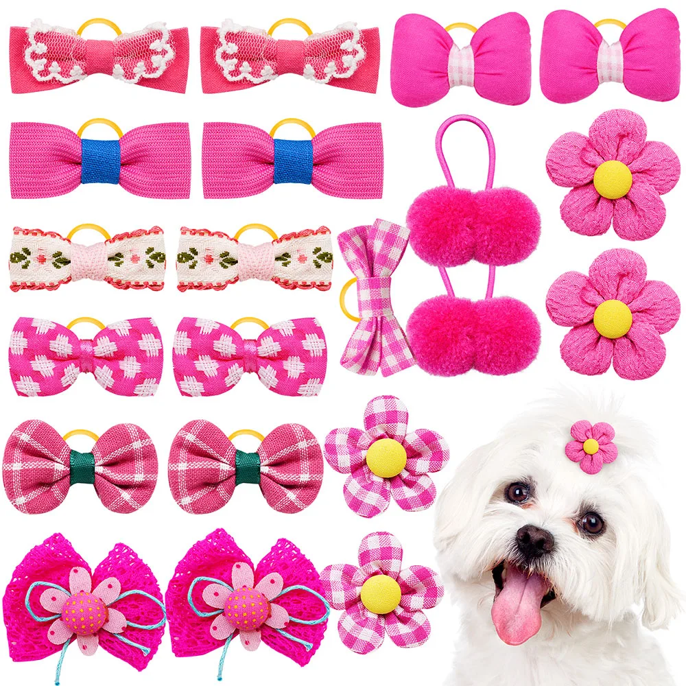 Laços para Cães com Elástico Colorido Kit com 10 ou 20 Peças - Imagem 6