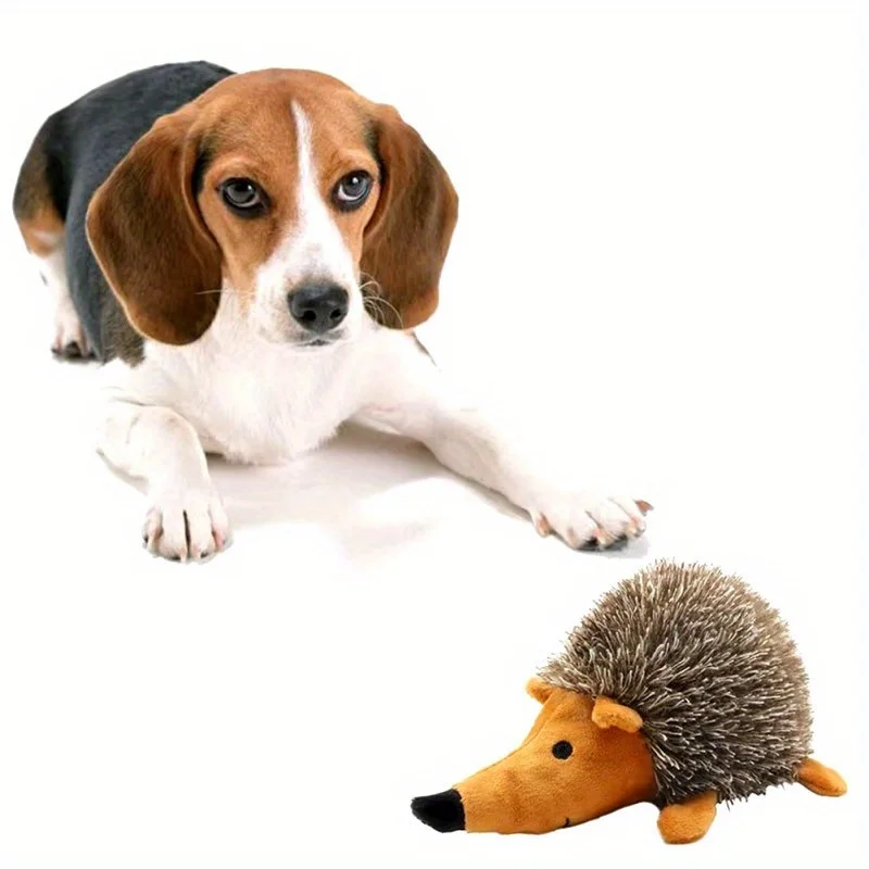 Brinquedo de Pelúcia Ouriço para Cães com Apito Interno - Imagem 4