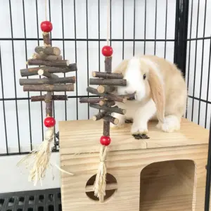 brinquedo de madeira para roer para hamsters