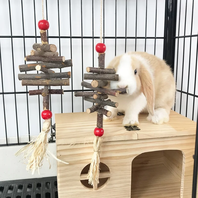brinquedo de madeira para roer para hamsters