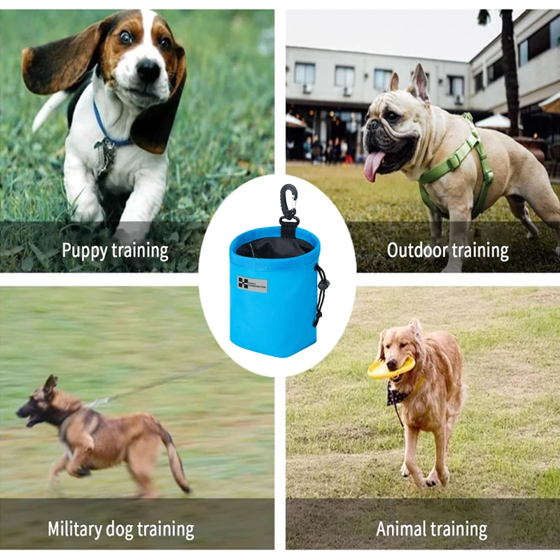 Bolsa de Petiscos para Cães de Tecido Cordura com Cordão Rápido - Imagem 5