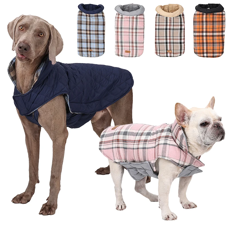 Jaqueta para Cães Reversível Impermeável Acolchoada para Inverno - Image 3