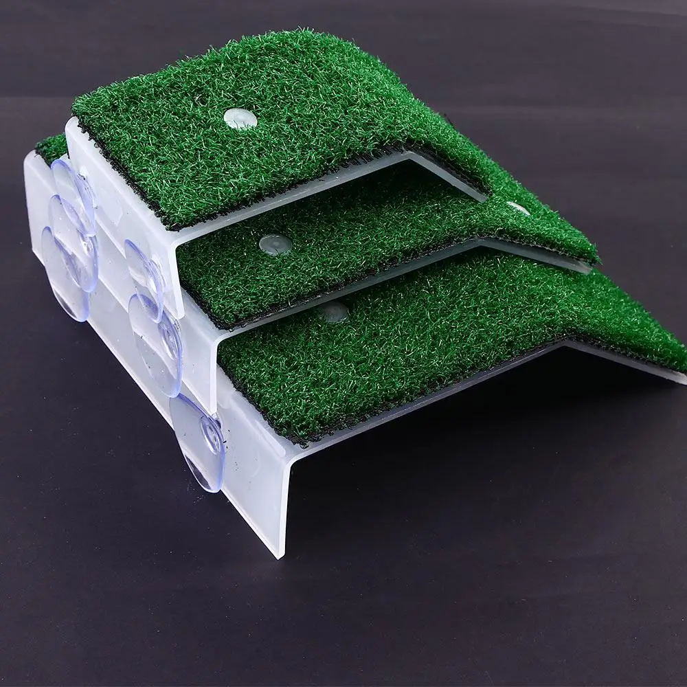 Plataforma de Basking para Tartarugas com Ventosas e Gramado Simulado - Imagem 4