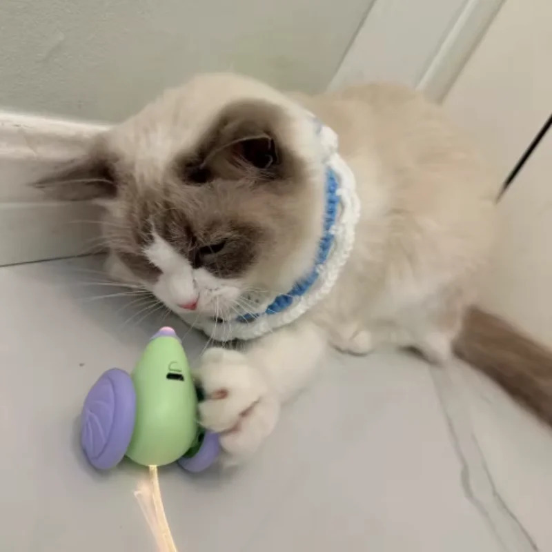 Brinquedo Elétrico para Gatos Recarregável USB com Desvio de Obstáculos - Imagem 6