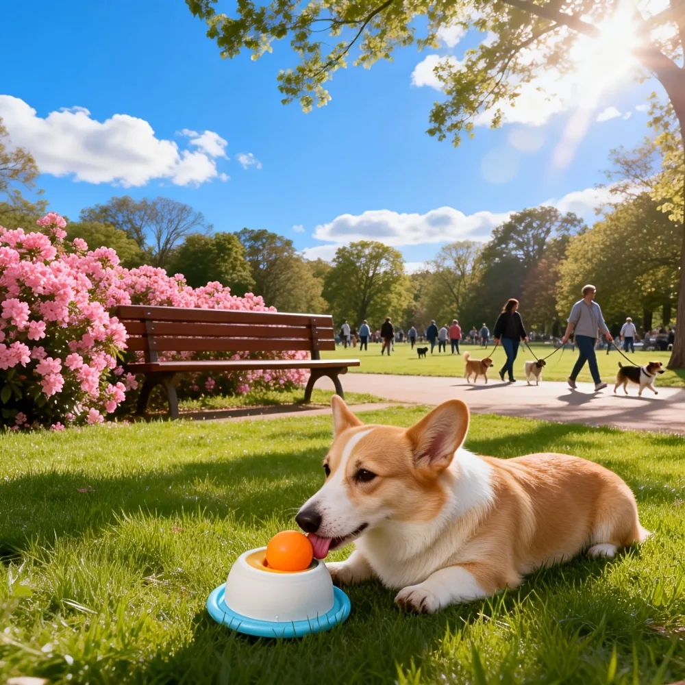 Brinquedo Interativo para Cães e Gatos Dispensador de Comida Lenta - Imagem 5