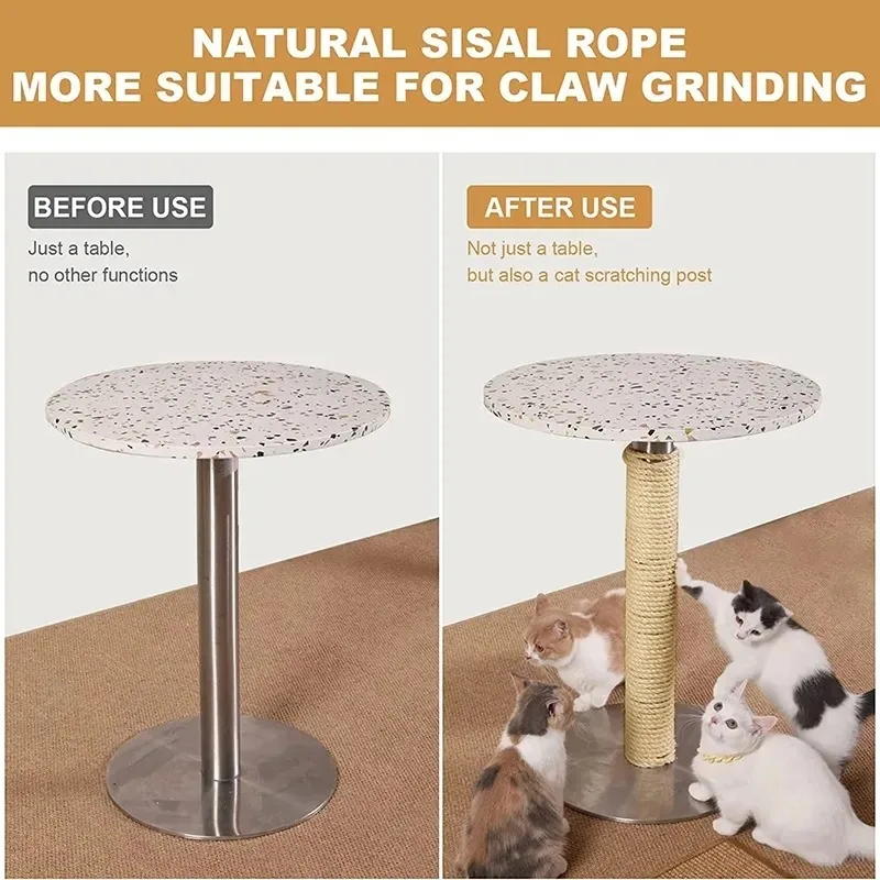 Corda de Sisal Natural para Gatos Arranharem 4mm x 20m para DIY - Image 4