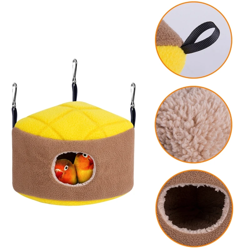 Cabana de Pelúcia para Hamster Anão com Ganchos de Metal - Image 3