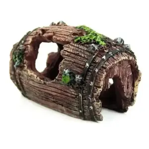 decoração de resina para aquário barril