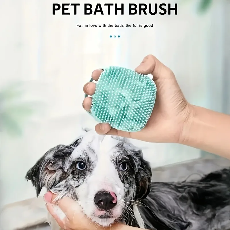 Escova de Banho para Cães e Gatos com Dispensador de Gel Integrado - Image 2