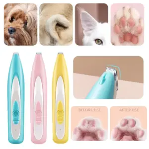 aparador elétrico com led para patas de cães e gatos