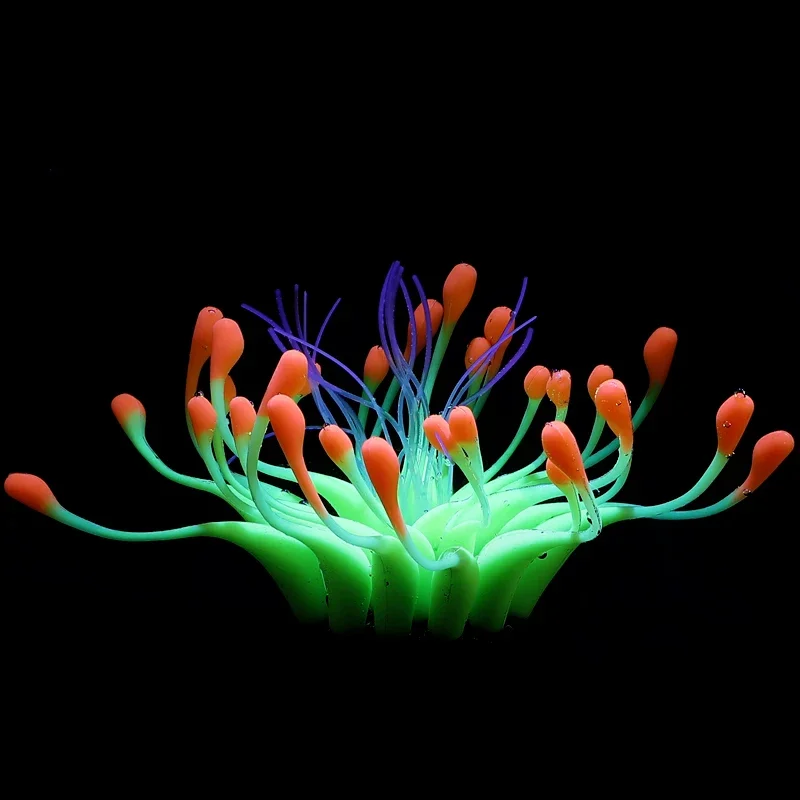 Planta Artificial para Aquário de Silicone com Efeito Fluorescente - Imagem 5