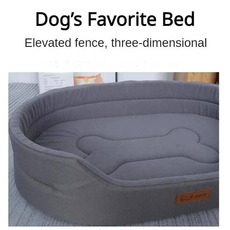 Cama Dupla Face para Cães Grandes de Lã Macia e Quente - Imagem 3