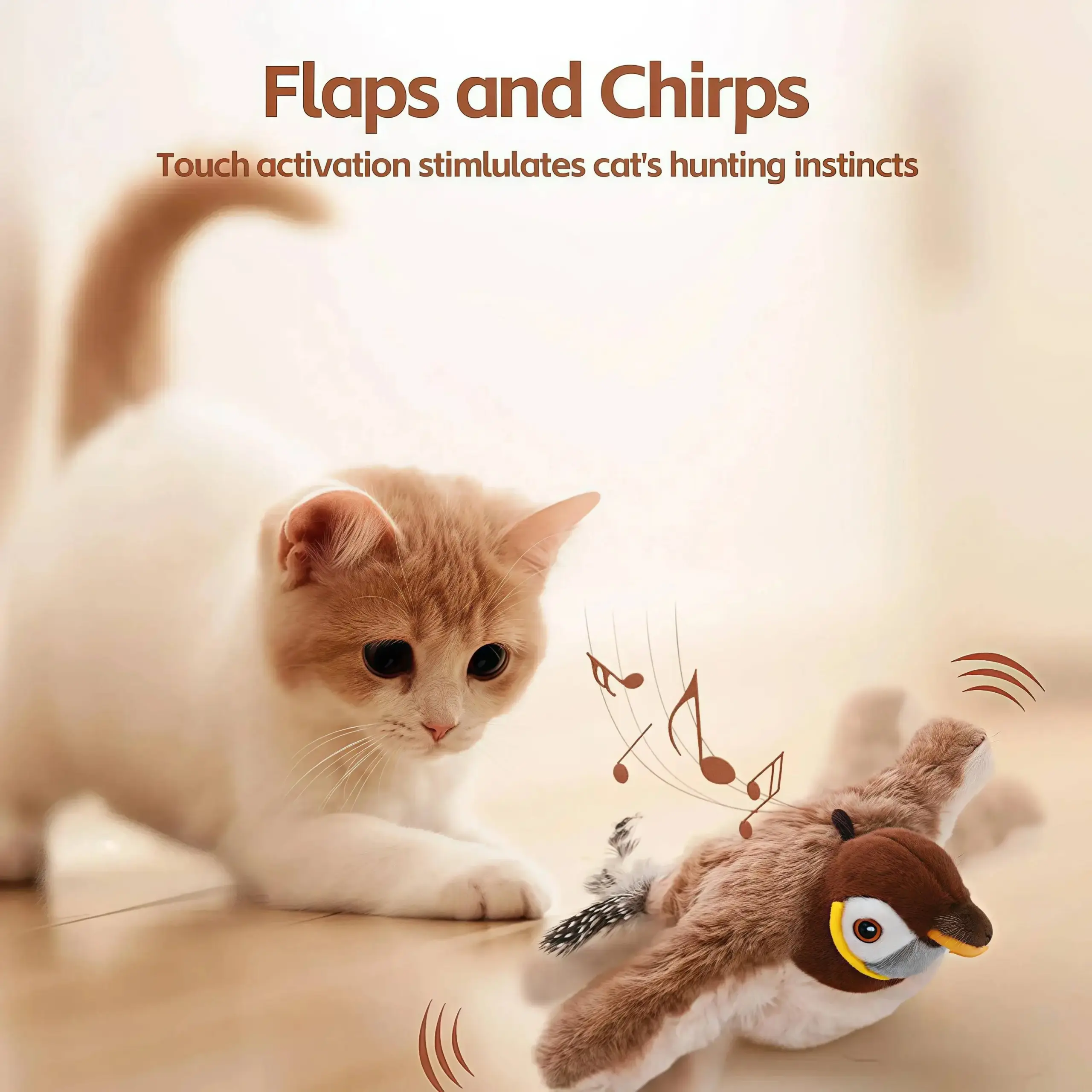Brinquedo de Pelúcia para Gatos e Cães com Som e Recarregável USB - Imagem 5