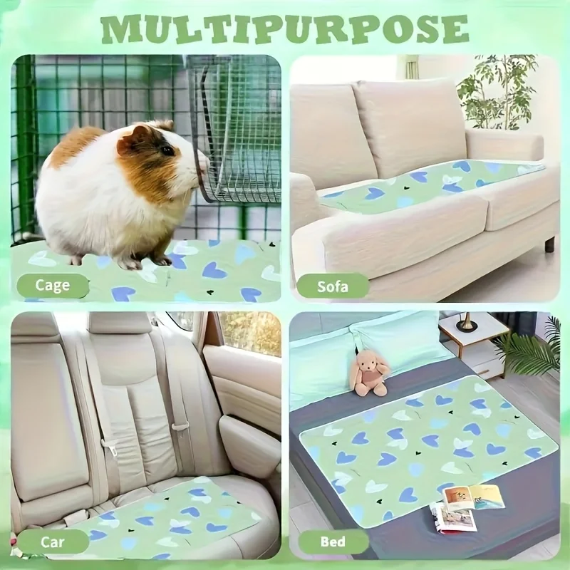 Tapete para Gaiola de Hamster e Coelhos Lavável Reutilizável - Imagem 5