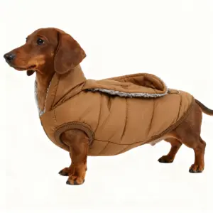 parka para cães com forro grosso