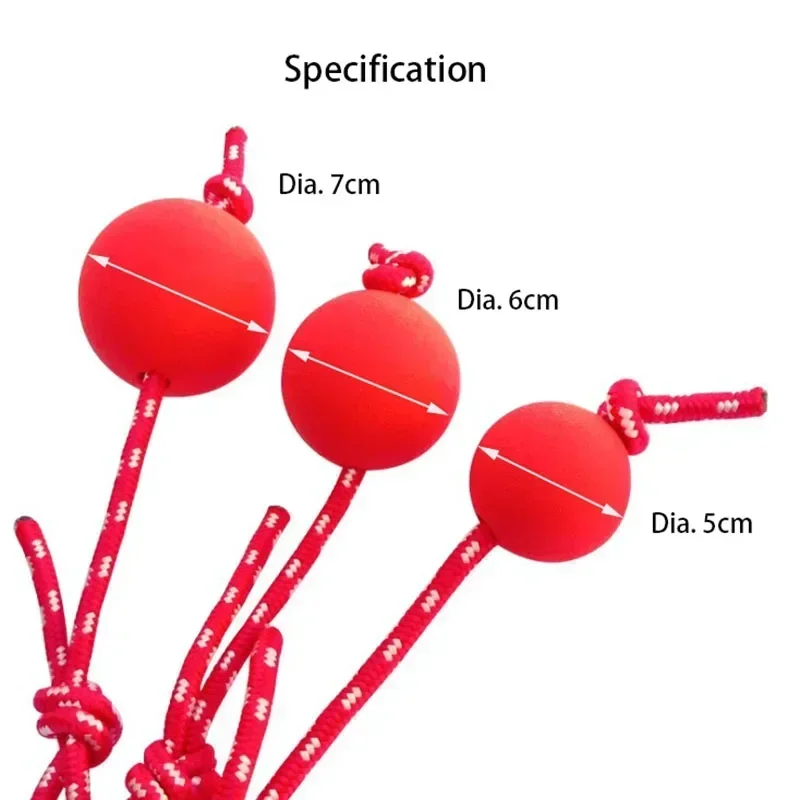 Brinquedo Bola de Borracha para Cães com Corda, Diâmetro 7 cm - Imagem 5