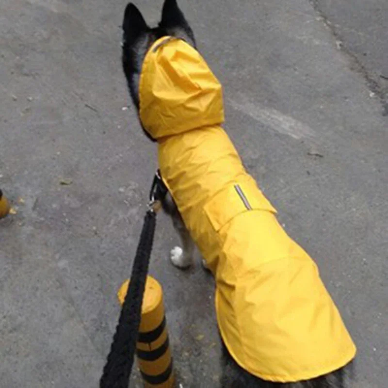 Capa de Chuva para Cães com Capuz e Faixa Reflexiva - Imagem 6