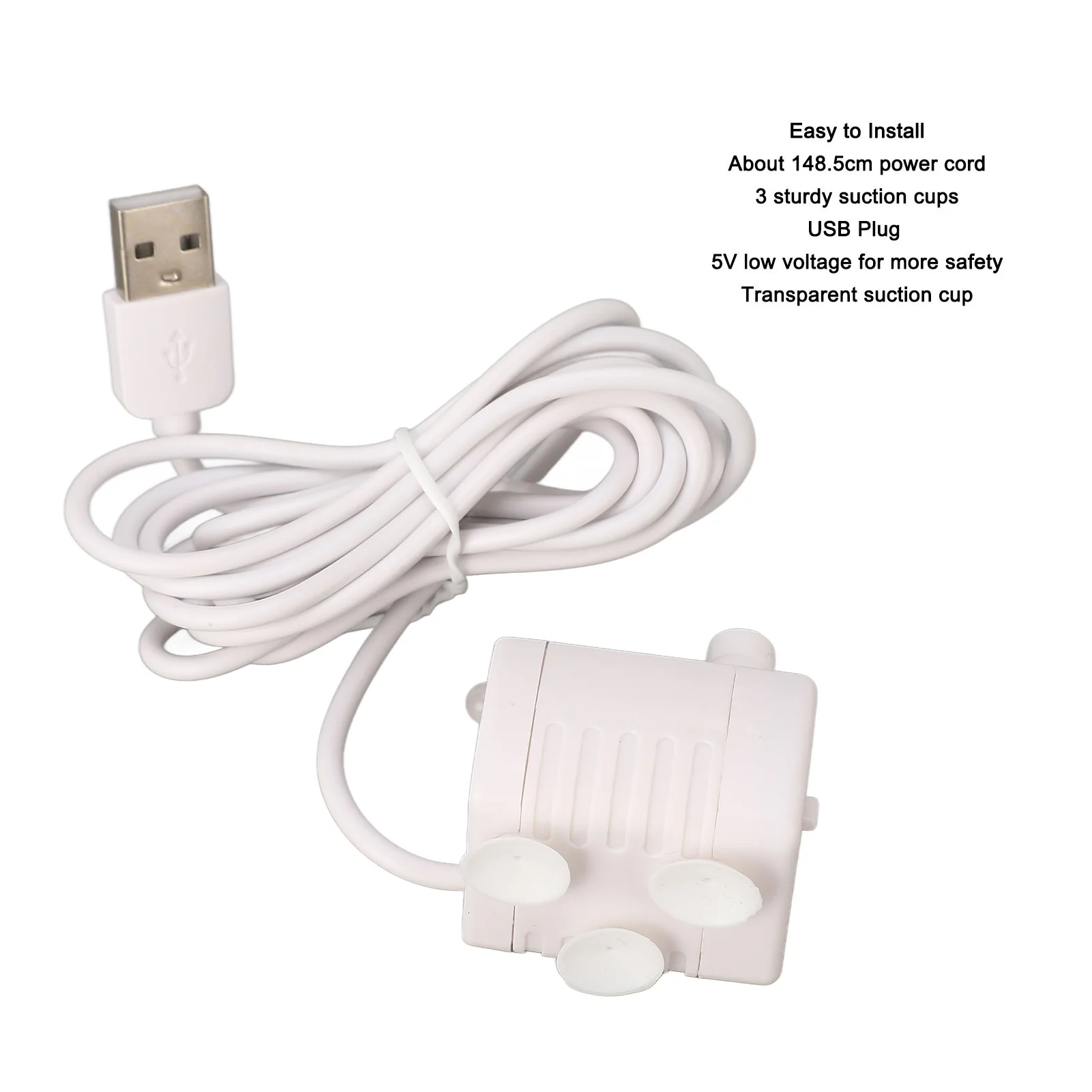 Bomba USB para Fonte de Água Pet 5V Ajustável com Ventosas - Imagem 4