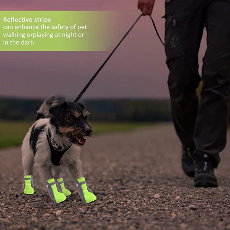 Sapatos para Cães Pequenos e Médios Respiráveis com Sola Antiderrapante - Imagem 6