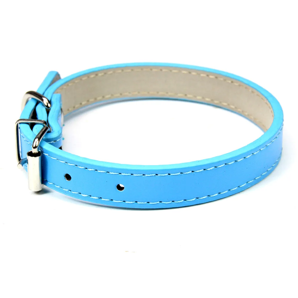 Coleira para Cães e Gatos de Couro PU Ajustável com Fivela de Liga - Imagem 5