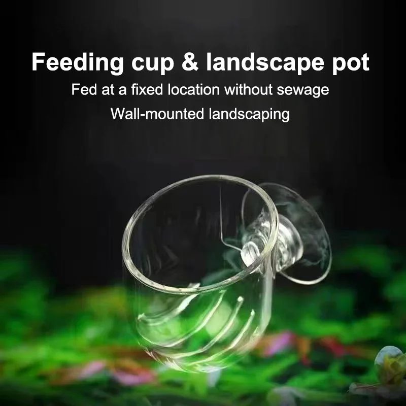 Vaso de Planta Aquática para Aquário de Acrílico Transparente com Sucção - Imagem 3