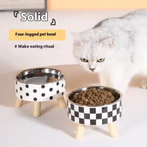 tigela de aço inoxidável para cães e gatos