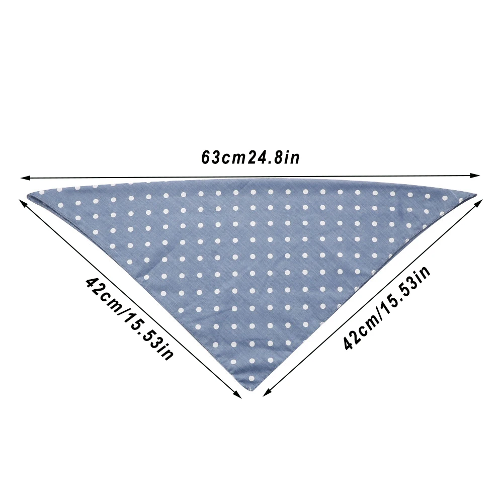 Bandana de Algodão para Cães e Gatos Estilo Lenço 42x42 cm - Imagem 6