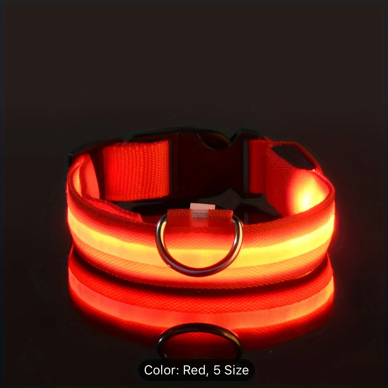 Coleira LED para Cães Pequenos e Médios com Faixa Refletiva - Imagem 3