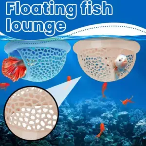 abrigo flutuante para aquário de peixes