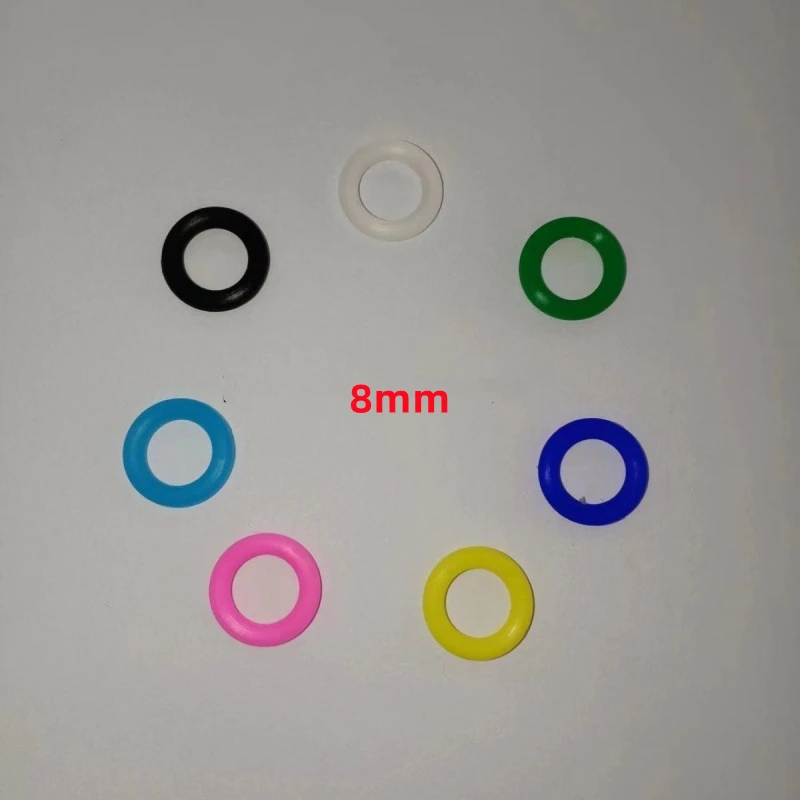 Anéis de Borracha para Pombos 8mm Coloridos 500 Peças - Imagem 2