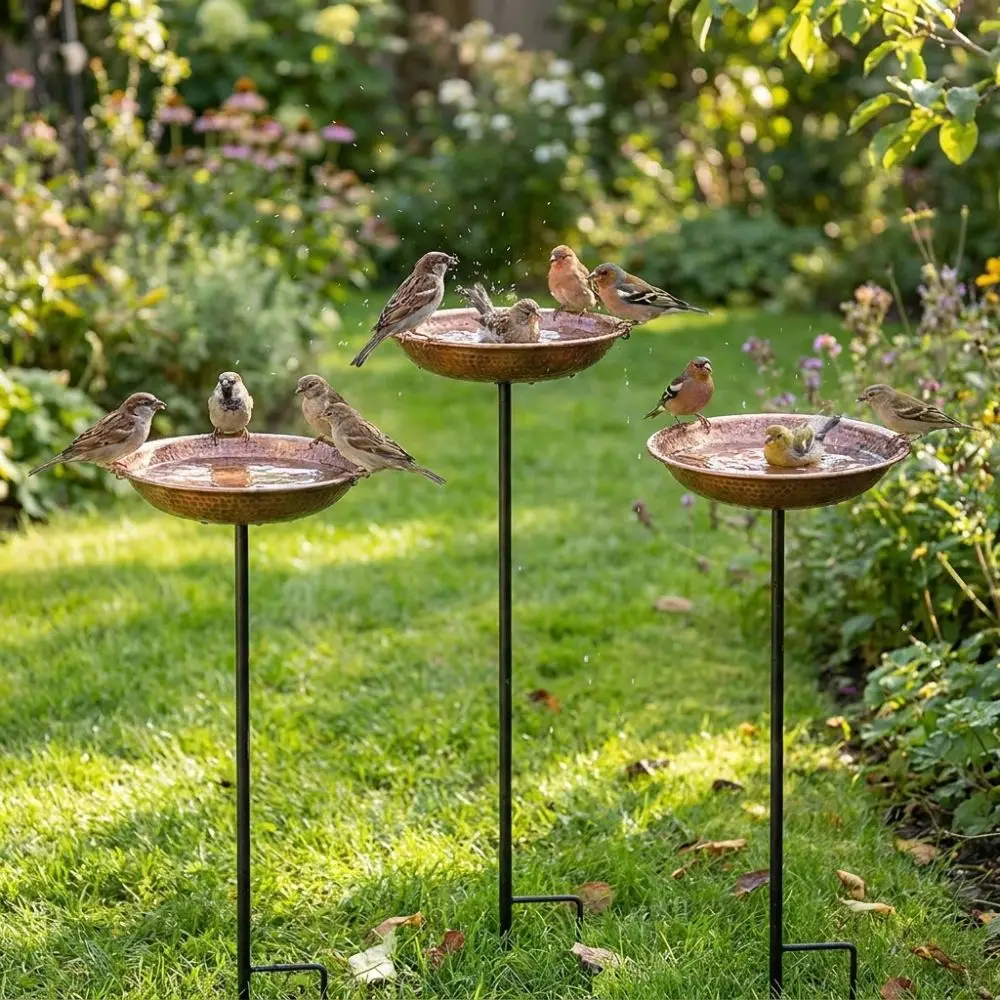 Bebedouro para Pássaros de Metal 50 cm Estilo Retrô - Imagem 3