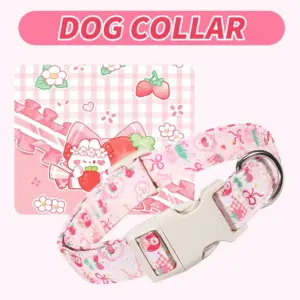 coleira ajustável para cães e gatos