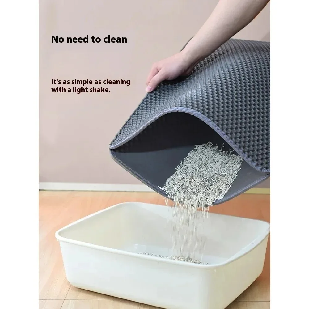 Tapete para Gatos Antiderrapante de Dupla Camada Lavável 90x60 cm - Imagem 3