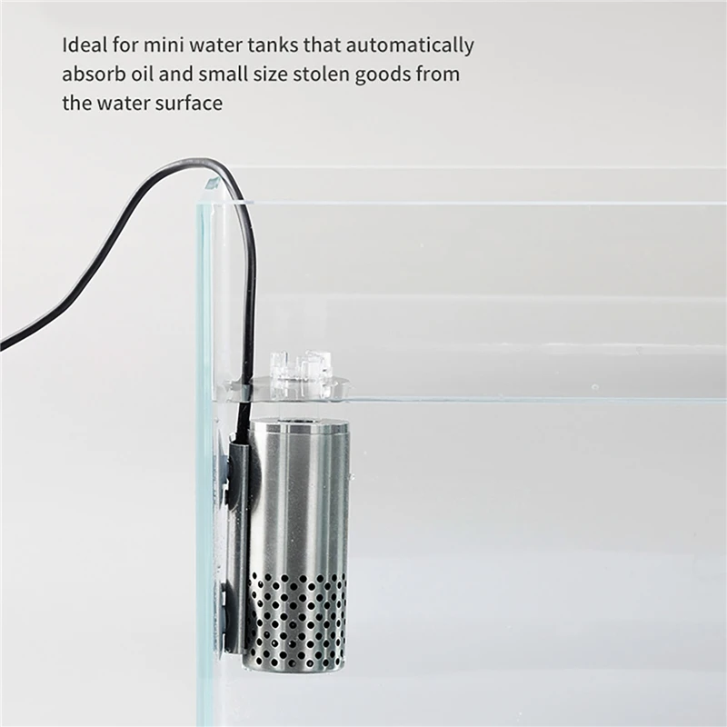 Removedor de Óleo para Aquário USB de Aço Inoxidável 90 L/h - Imagem 3