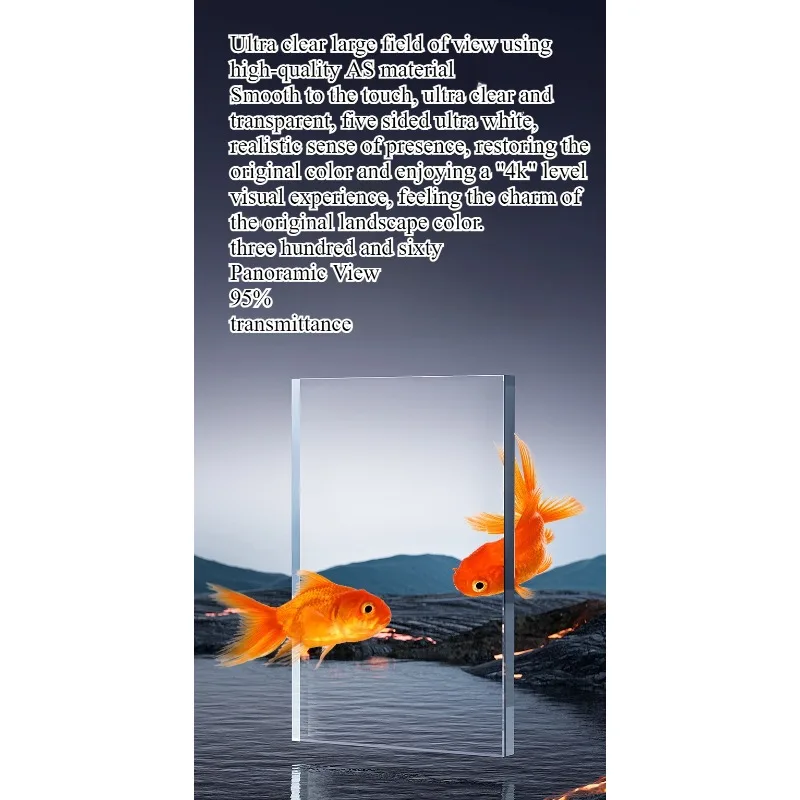 Aquário Tanque para Peixes Dourados Transparente para Mesa - Imagem 6