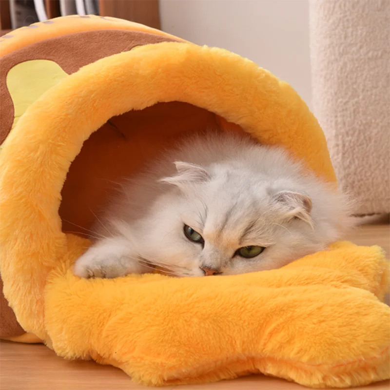 Cama para Gatos e Cães Pequenos Tipo Ninho Rosa - Imagem 5