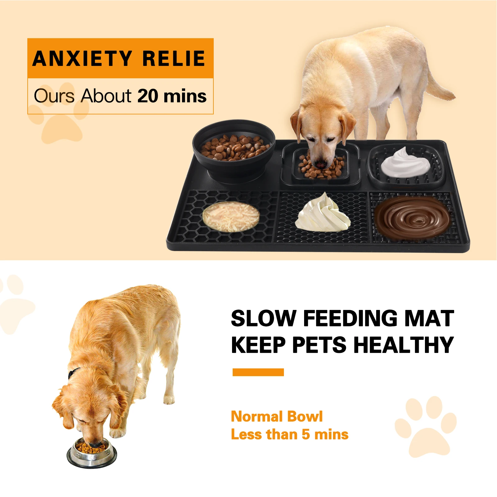 Tapete Lento para Cães de Silicone com Ventosa e Sem BPA - Image 5