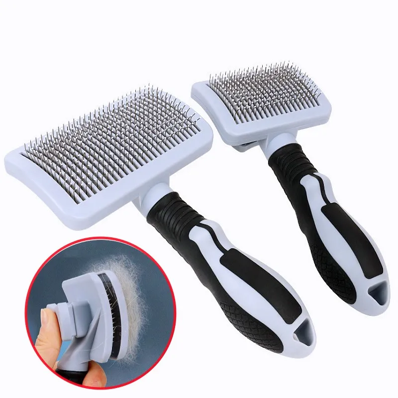 escova de massagem para cães e gatos autolimpante
