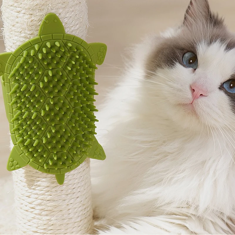 Escova de Canto para Gatos de Silicone com 26 cm para Parede - Imagem 4