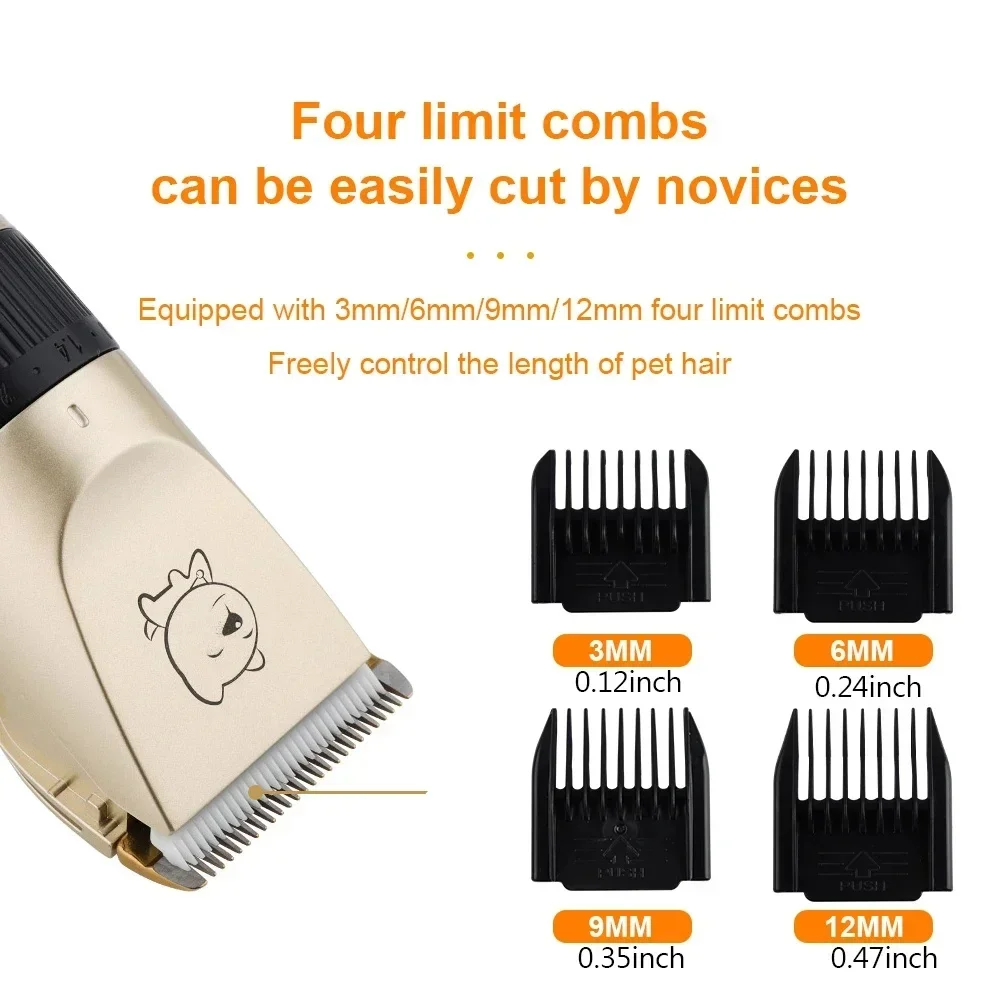 Máquina de Tosa para Cães e Gatos Recarregável USB - Imagem 2