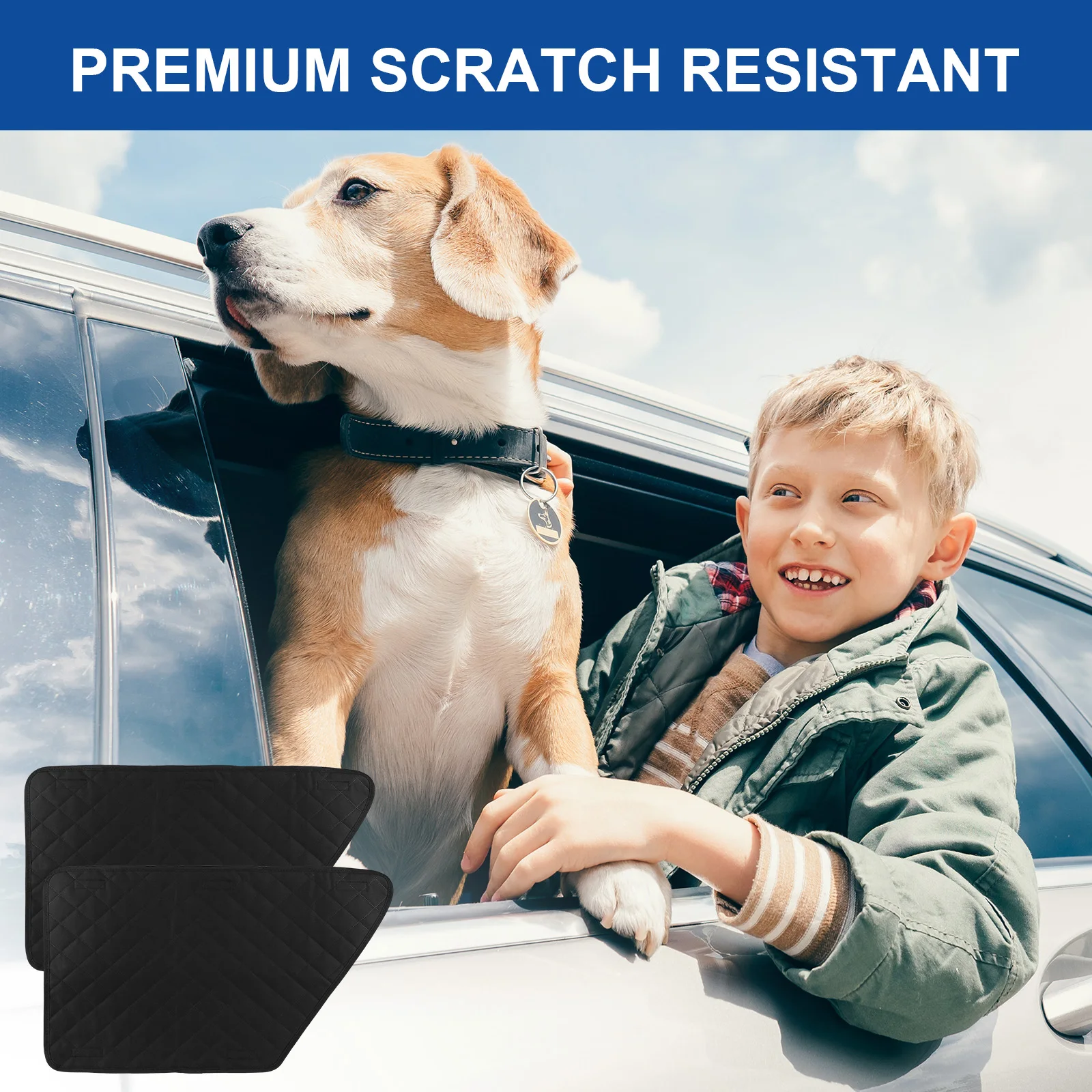 Protetor de Porta de Carro para Cães Oxford Impermeável 75x44 cm Lavável - Imagem 5