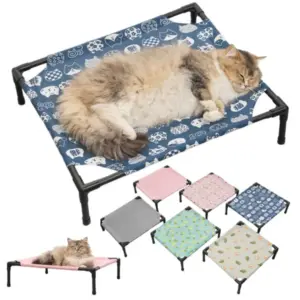 cama elevada para gatos desmontável