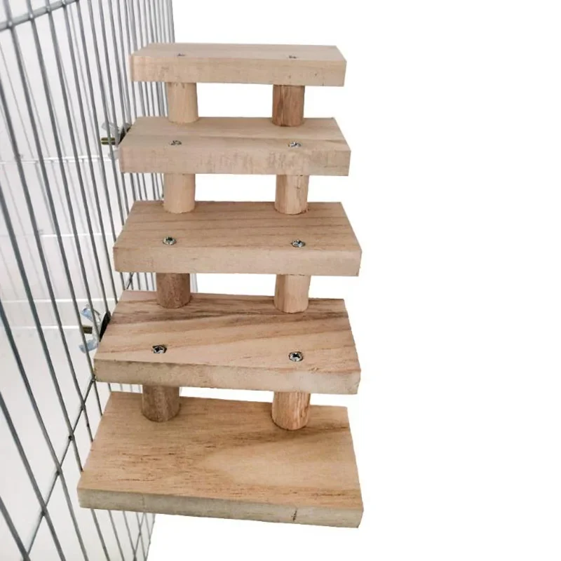 Poleiro de Madeira Natural para Pássaros e Hamsters 10x8,5 cm - Imagem 2