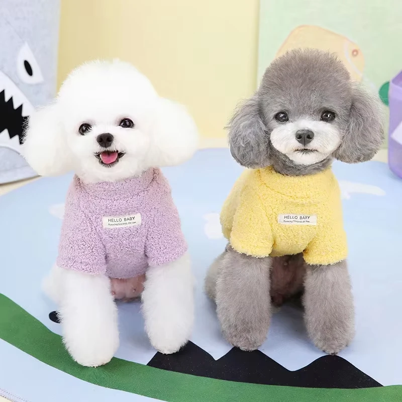 Camisola para Cães Pequenos de Pelúcia Inverno - Imagem 3