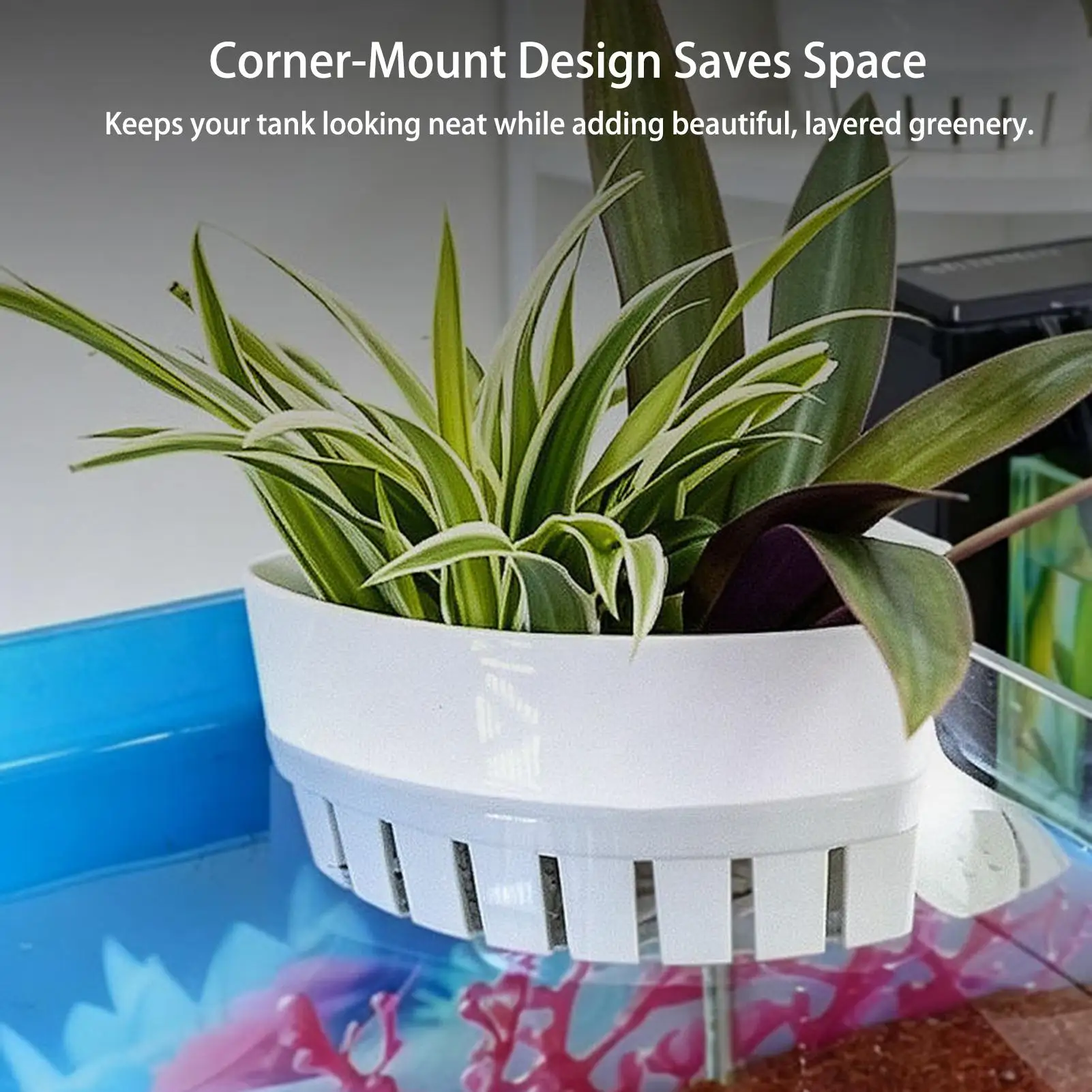 Suporte para Plantas de Aquário com Clipe para Cantos - Imagem 2