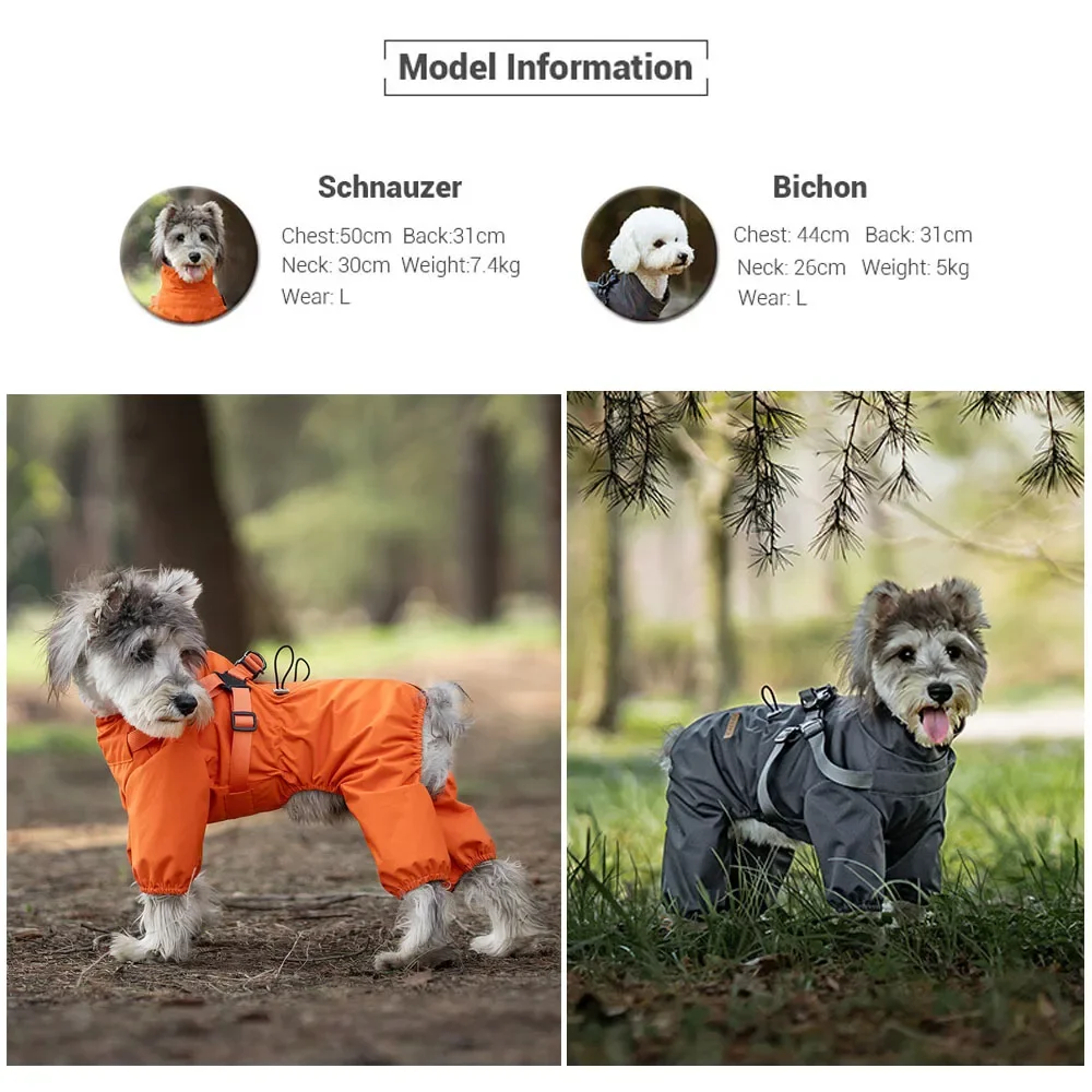 Capa de Chuva para Cães Pequenos Ajustável e Refletiva - Imagem 3