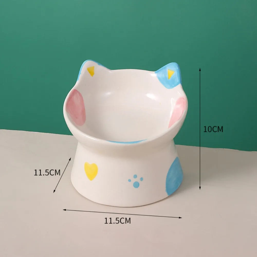 tigela elevada para gatos de cerâmica